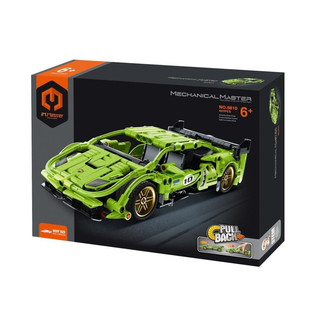 Coche de carreras verde 457 pzas - iMMaster