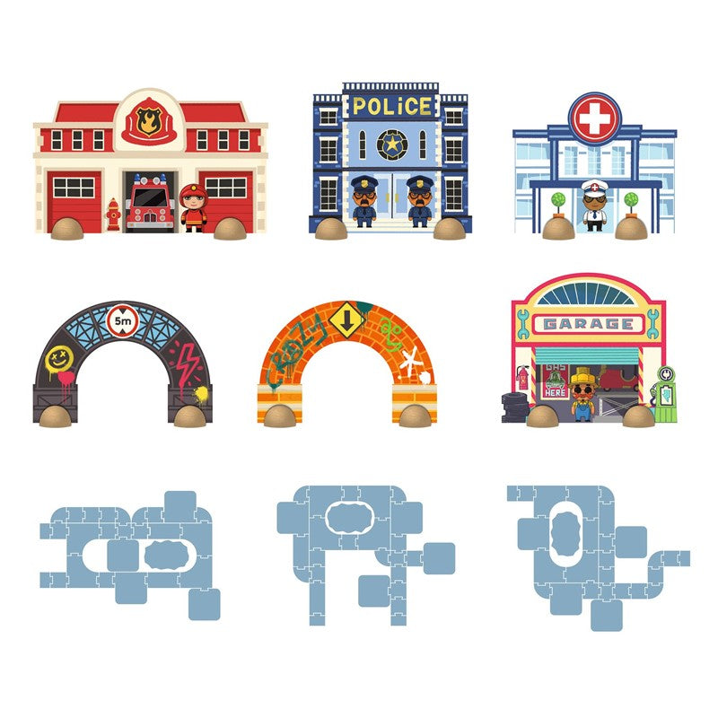 Crazy Motors Puzzl'Up City-Gigante 33 pcs