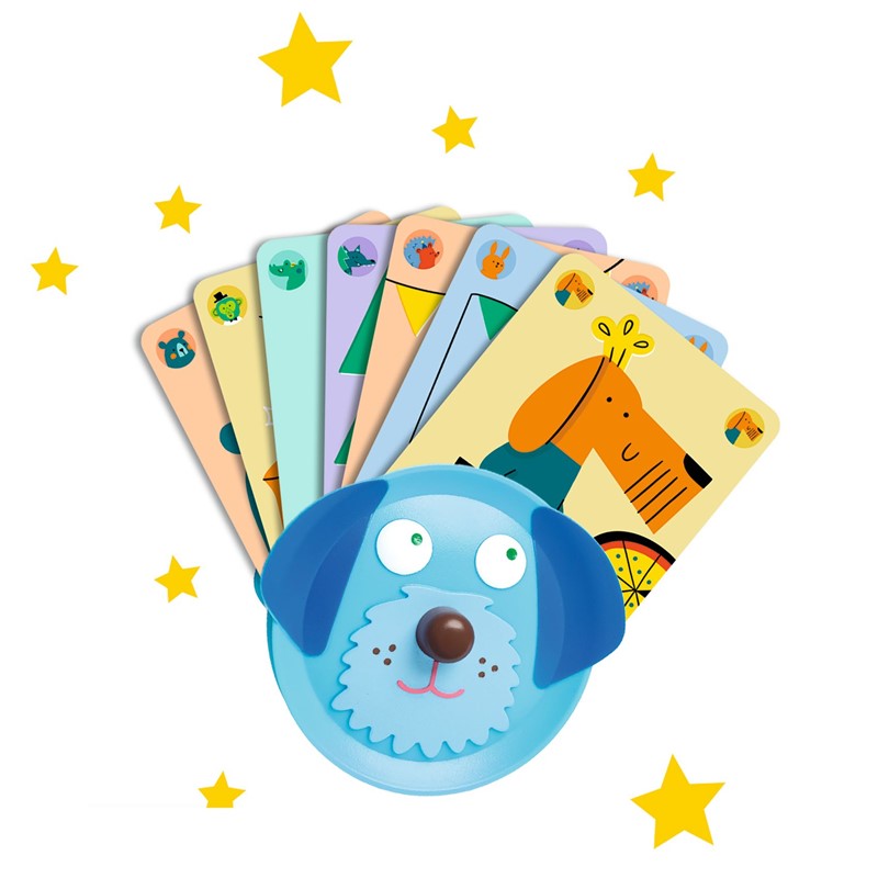 Sujeta cartas perro