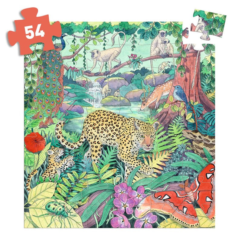 Puzzle silueta Jungla India - Djeco