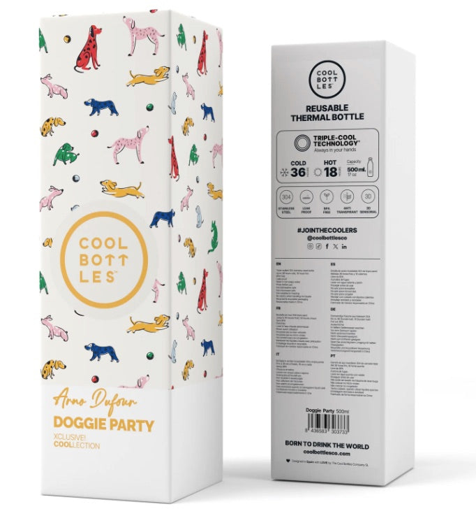 Botella térmica acero Doggie Party 500ml – The Coolbottles