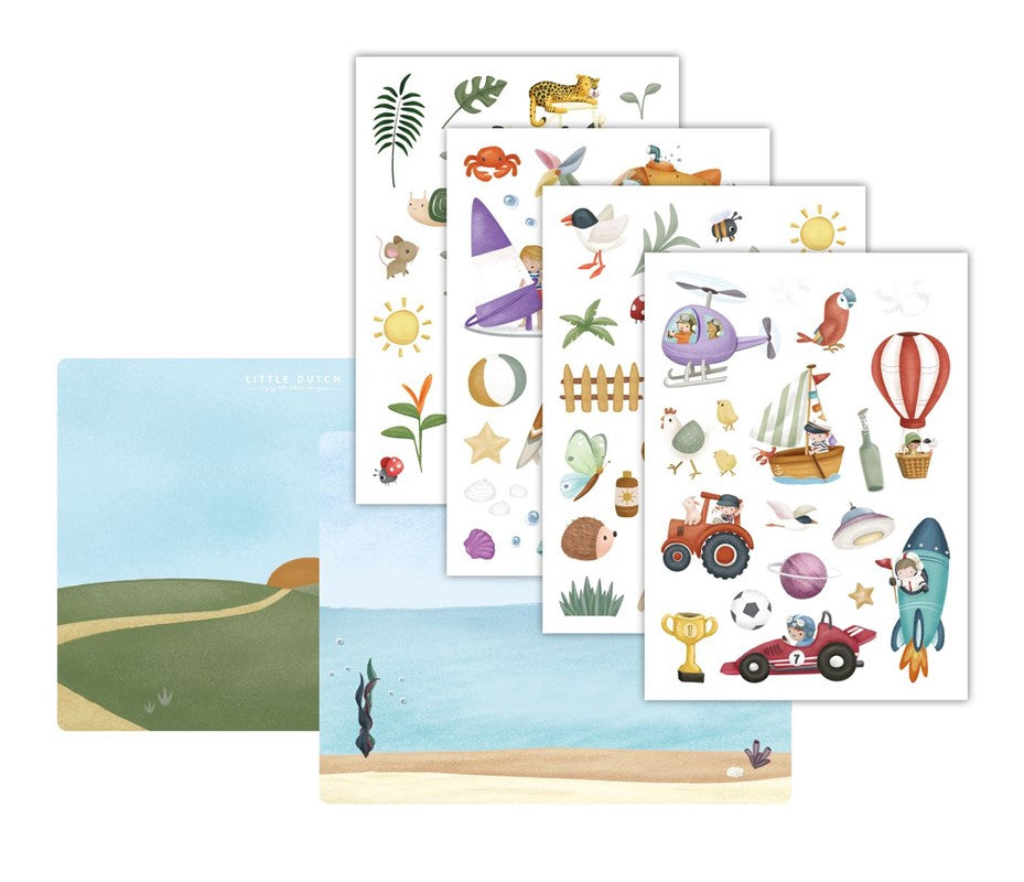 Pegatinas para ventanas azul