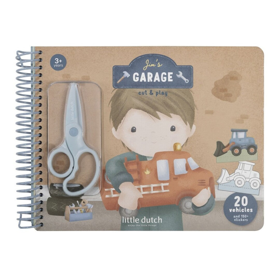 Libro recorta y pinta vehículos - Little Dutch