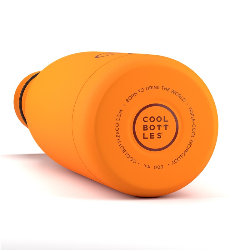 Botella térmica acero Vivid Orange 500ml - The Coolbottles