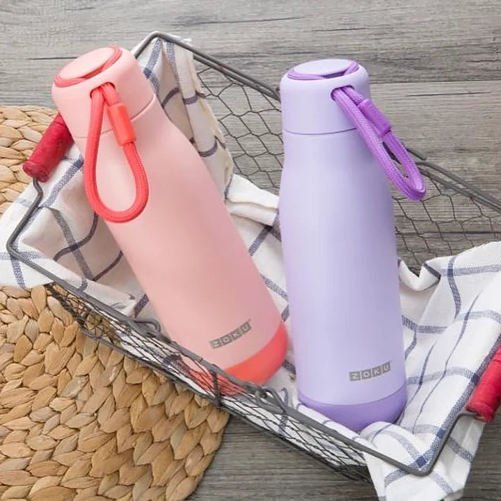 ZOKU PC - Botella Térmica de 0.5L en Acero Inoxidable de Doble Pared. Lavender