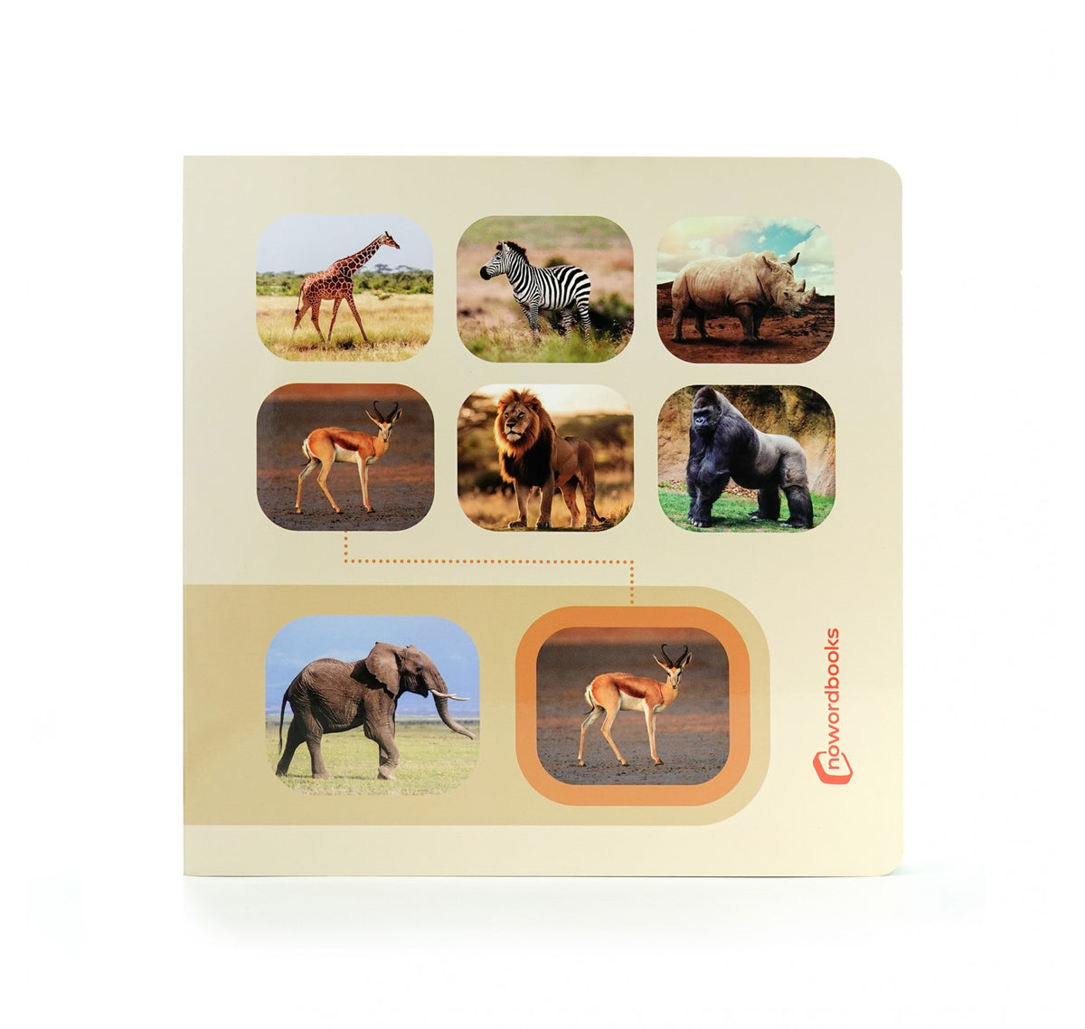 Busca y encuentra: Animales salvajes - Nowordbooks