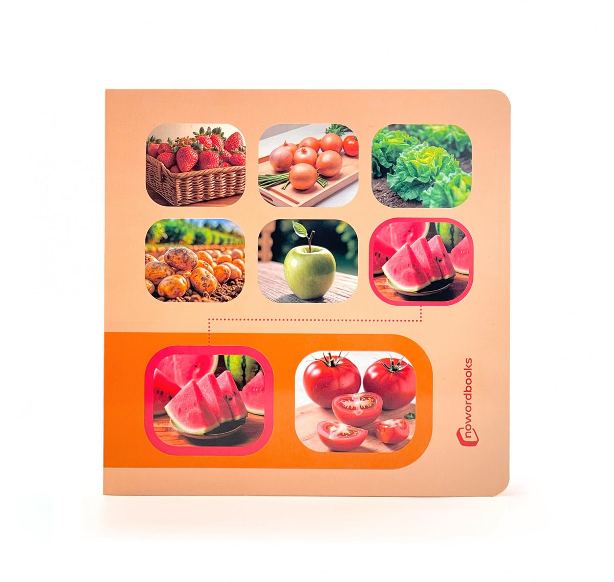 Busca y encuentra: Frutas y hortalizas - Nowordbooks