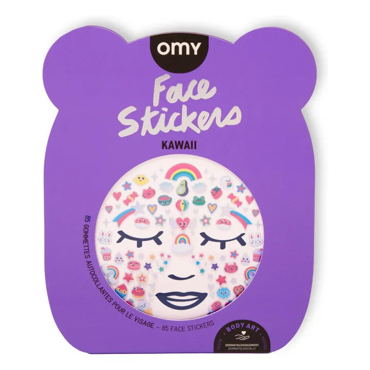 Pegatinas de cara Kawai - Omy