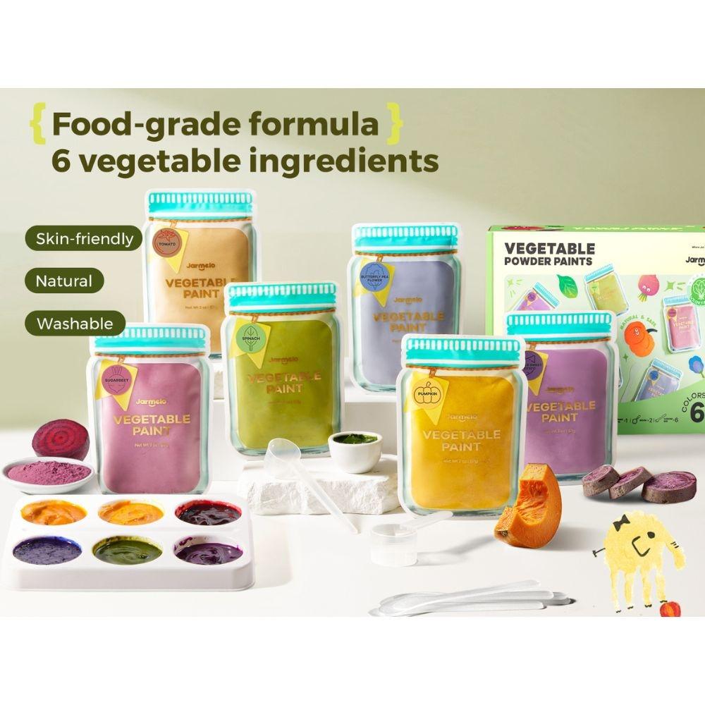 Pintura vegetal en polvo natural (6 colores) - Jar Meló