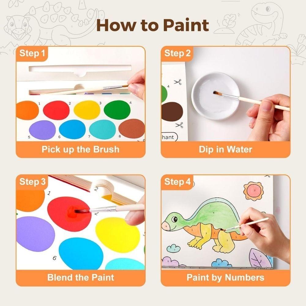 Cuaderno con Acuarela Dinosaurios - Jar meló