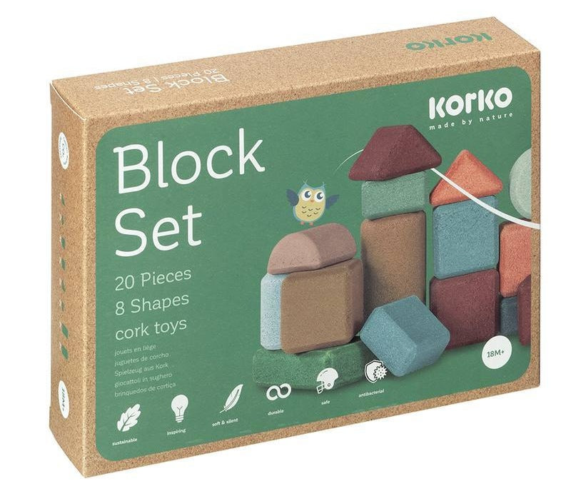 Bloques de corcho teñidos Korko