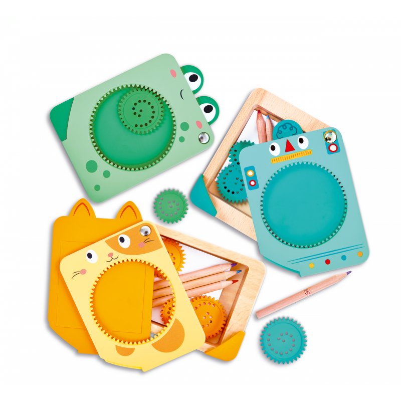 Kit de dibujo Espirógrafo Portátil - Hape