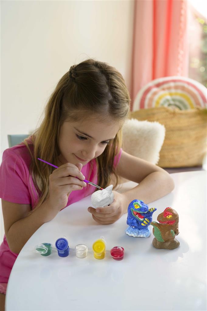 Moldea y pinta: Dinosaurios en 3D- 4M