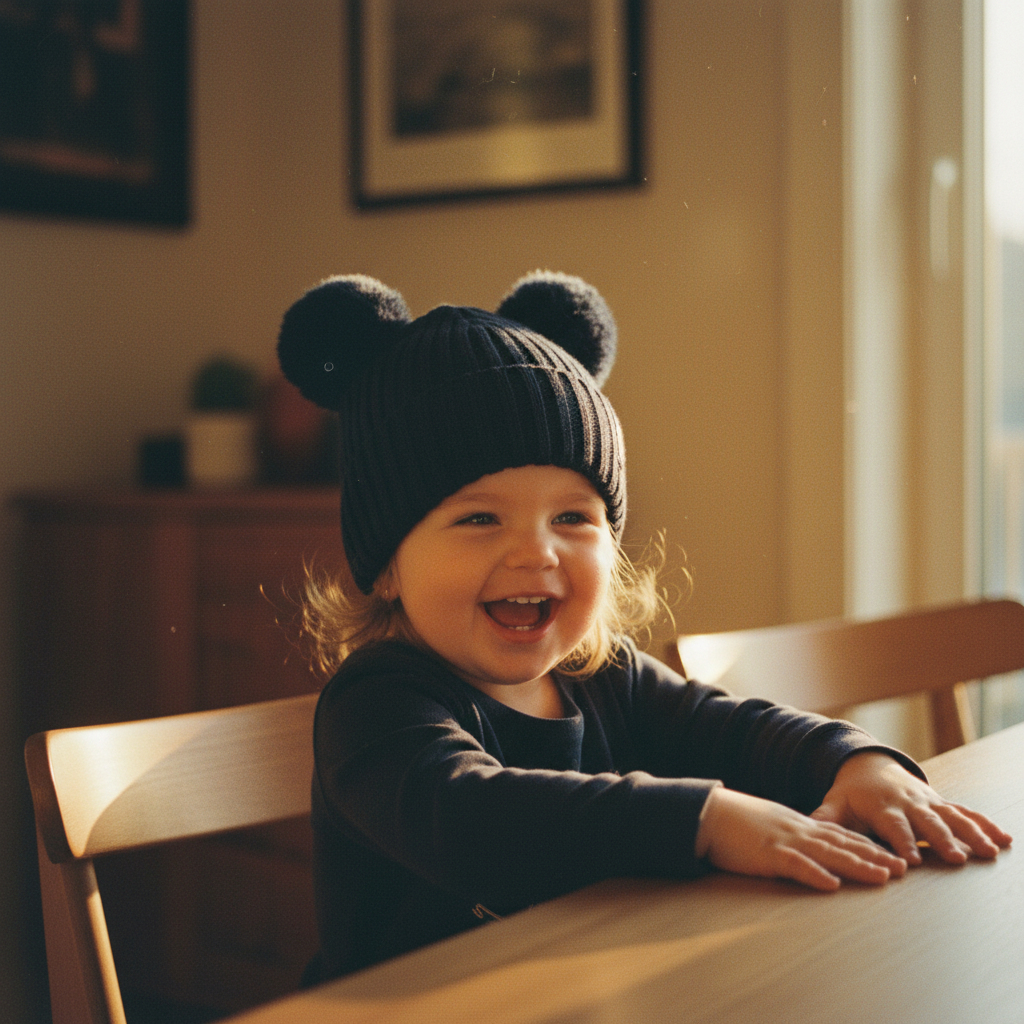 Gorro canalé Marino con dos borlas - Cóndor