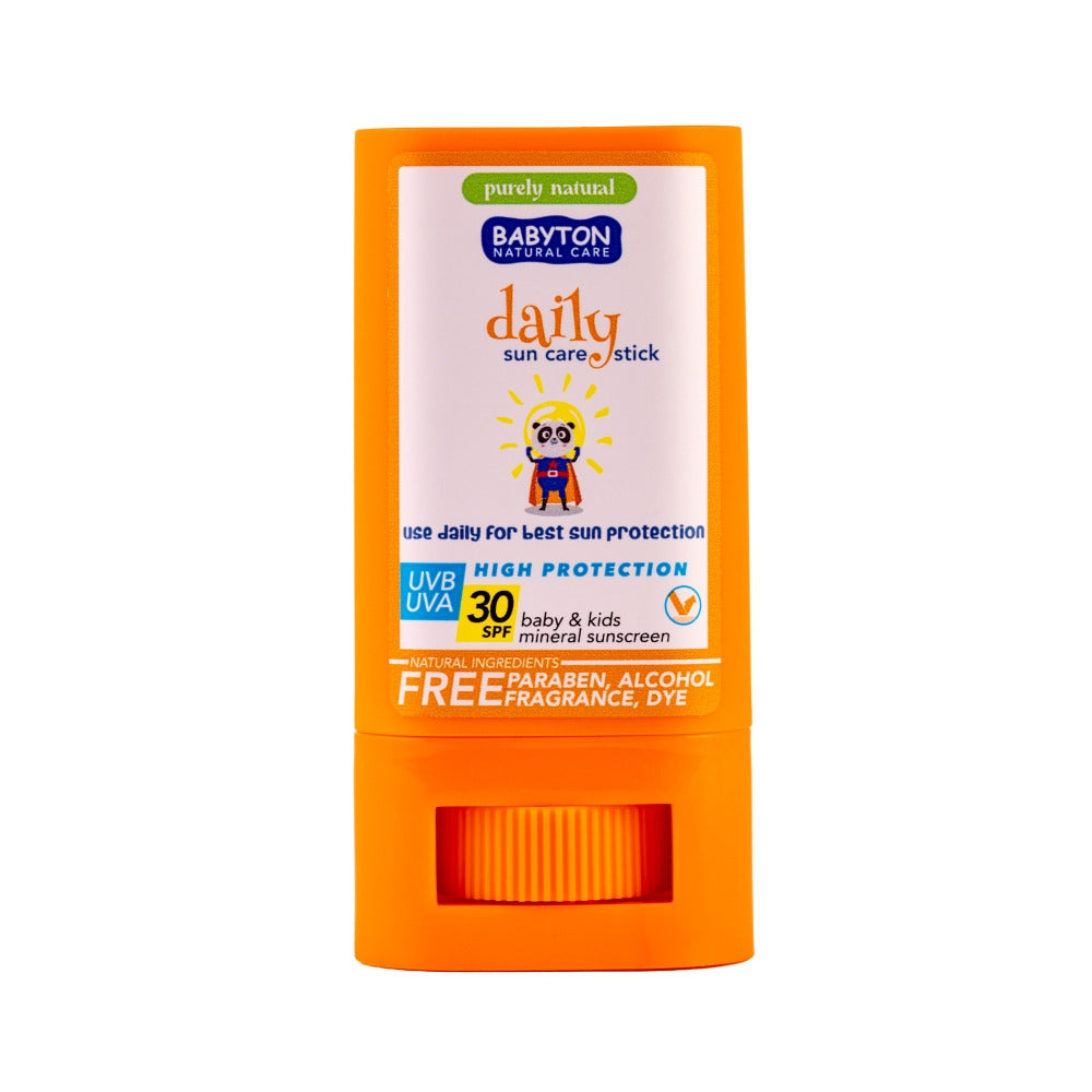 Protector solar mineral natural en barra FPS 30 - Babyton