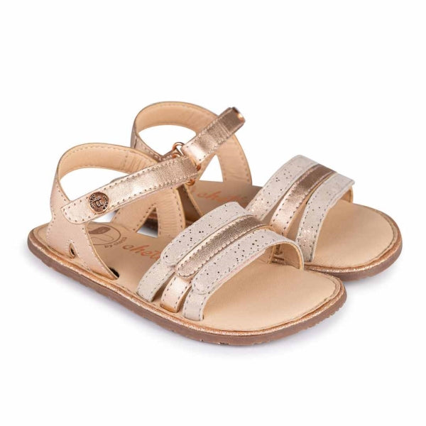 Sandalia piel Amalfi oro rosa – Chetto