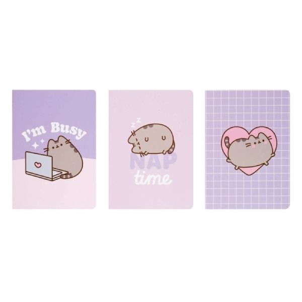 Pack 3 cuadernos A6 Pusheen