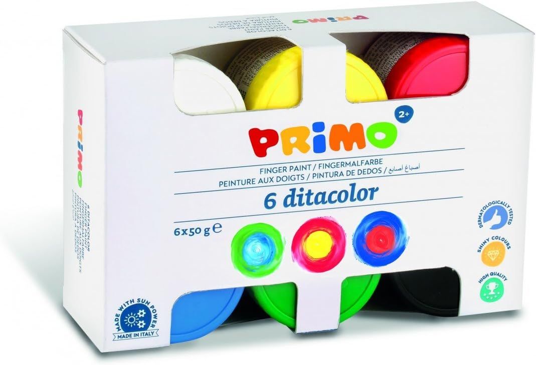 Pintura de dedos 6 colores - Primo