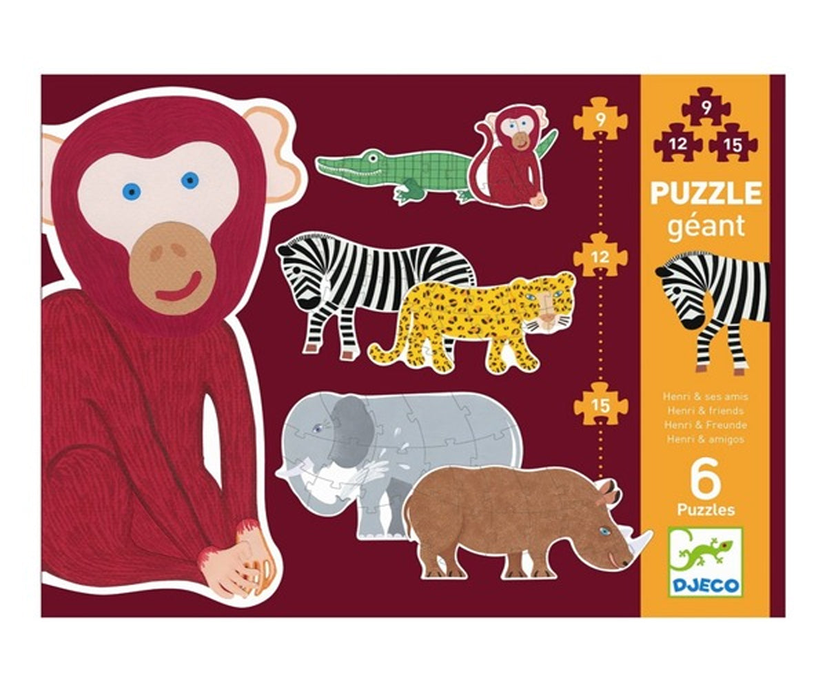 Puzzle evolutivo gigante Henri & friends - Djeco