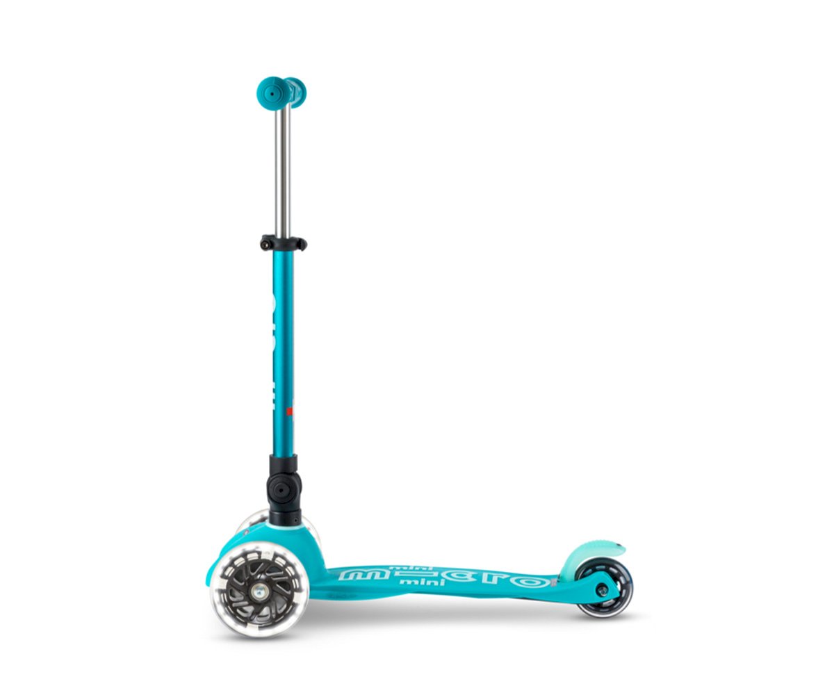 Patinete Mini Micro Deluxe Plegable Aqua Luces LED