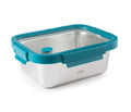 Caja almuerzo acero inox tapa cristal