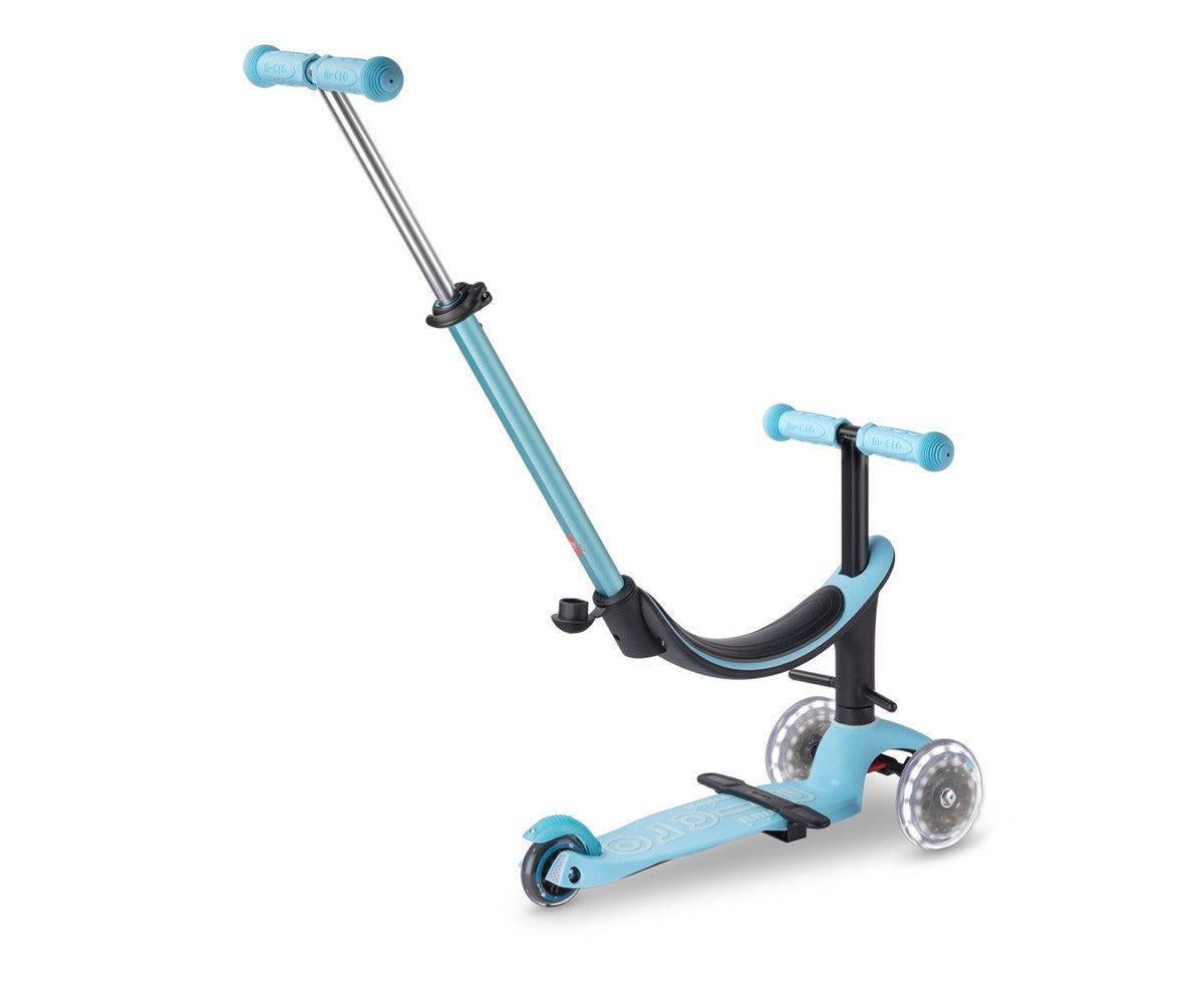 Patinete Mini2Grow Deluxe Magic LED Azul