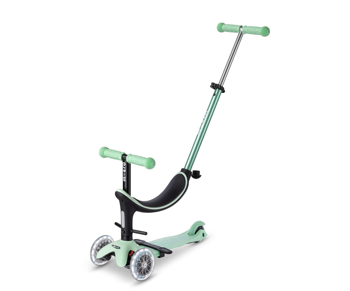 Patinete Mini2Grow Deluxe LED Menta
