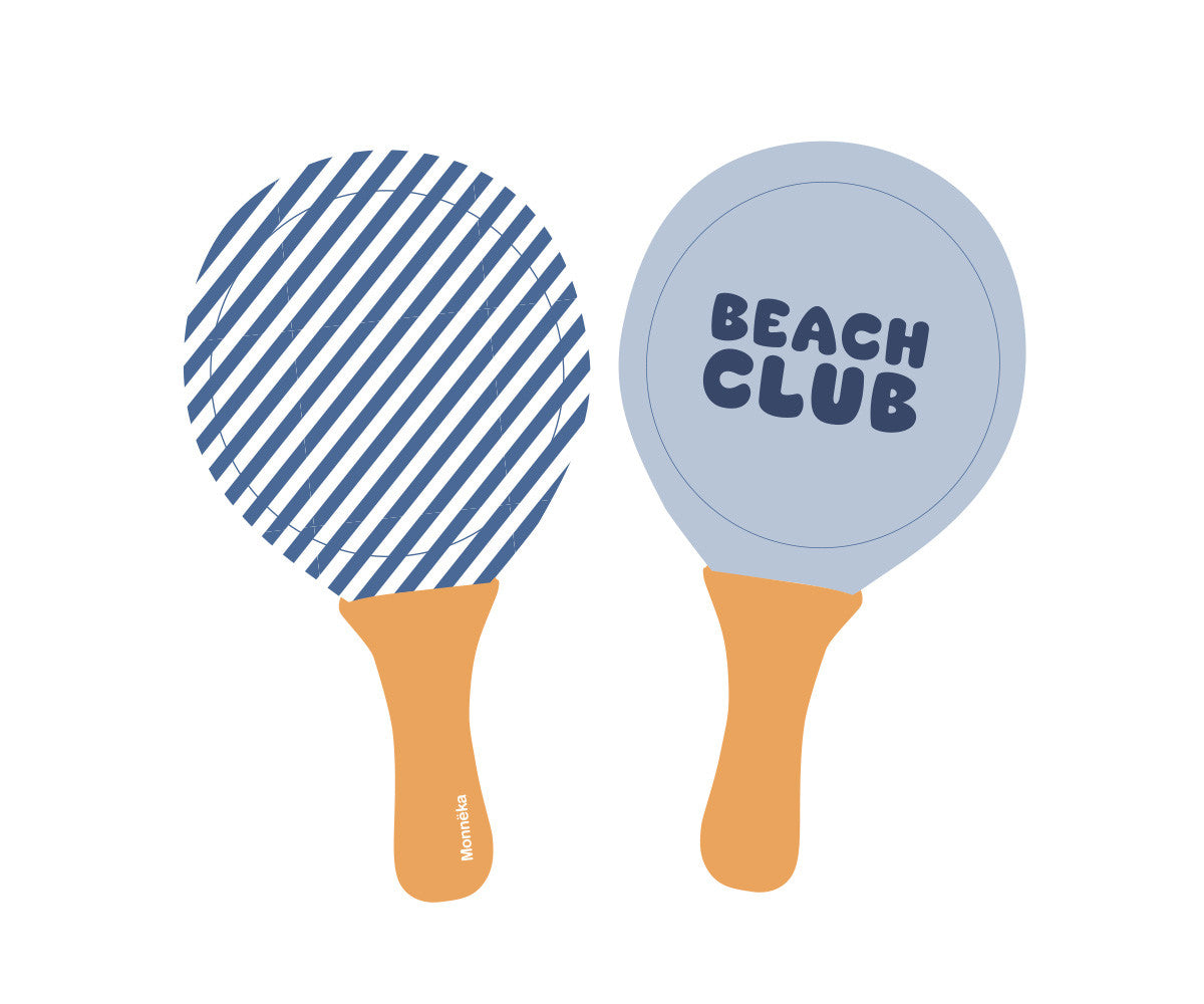 Palas de Playa Neopreno Stripes Blues con Pelota