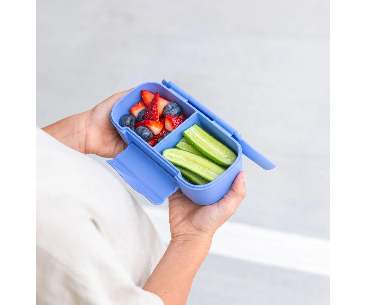 Caja de Almuerzo Snack Montiico Blue Splash 2 Compartimentos Montiico