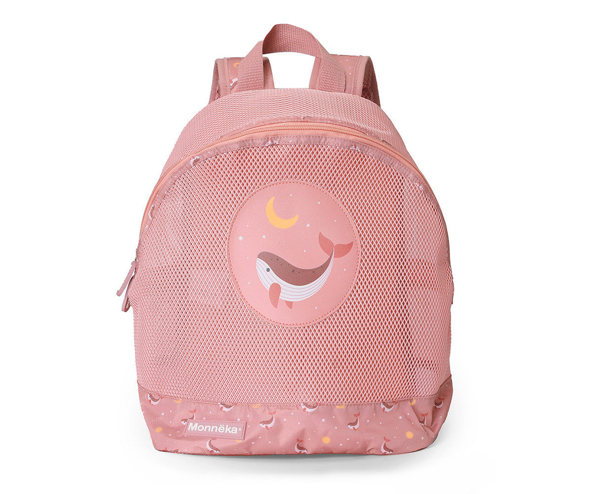 Mochila infantil antiarena Whale Pink