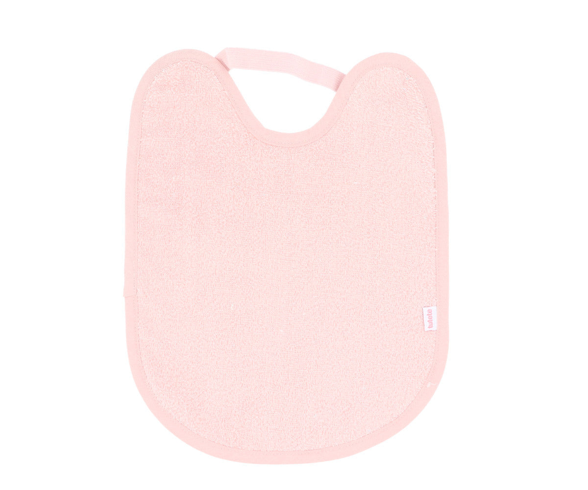 Babero rizo impermeable - Rosa Claro