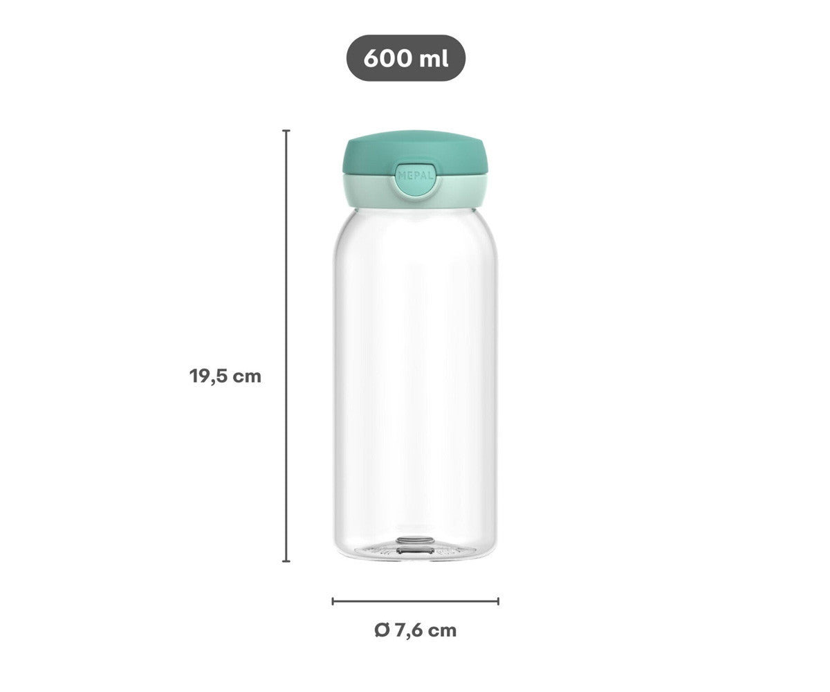 Botella plástico con tapón 600ml Stitch