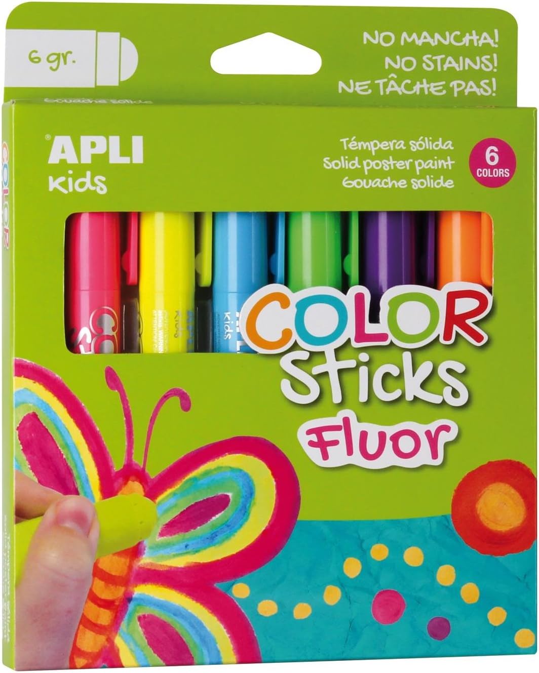 Témpera sólida Color sticks fluor - Apli