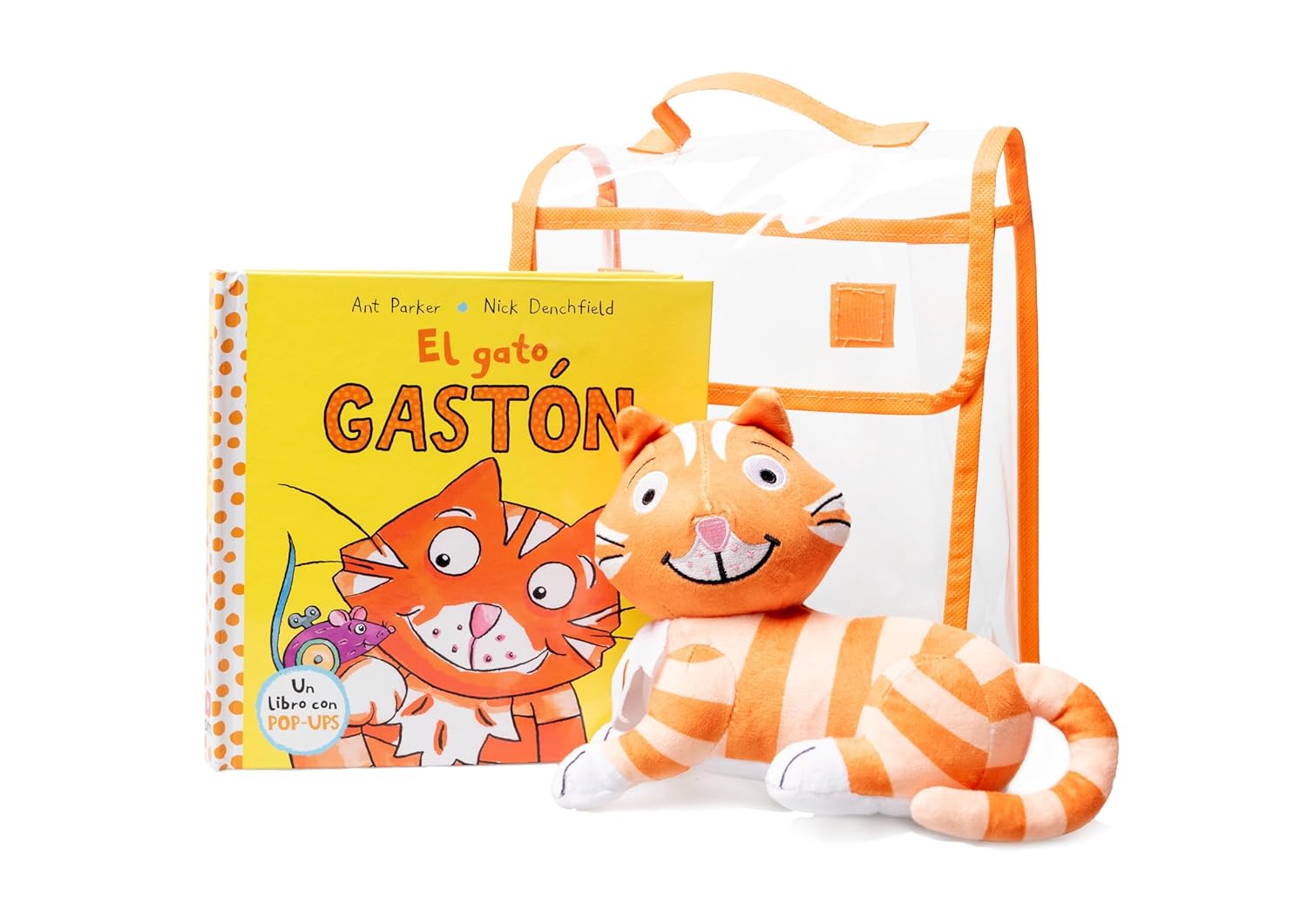 Pack El gato Gastón + muñeco (El pollo Pepe y sus amigos)