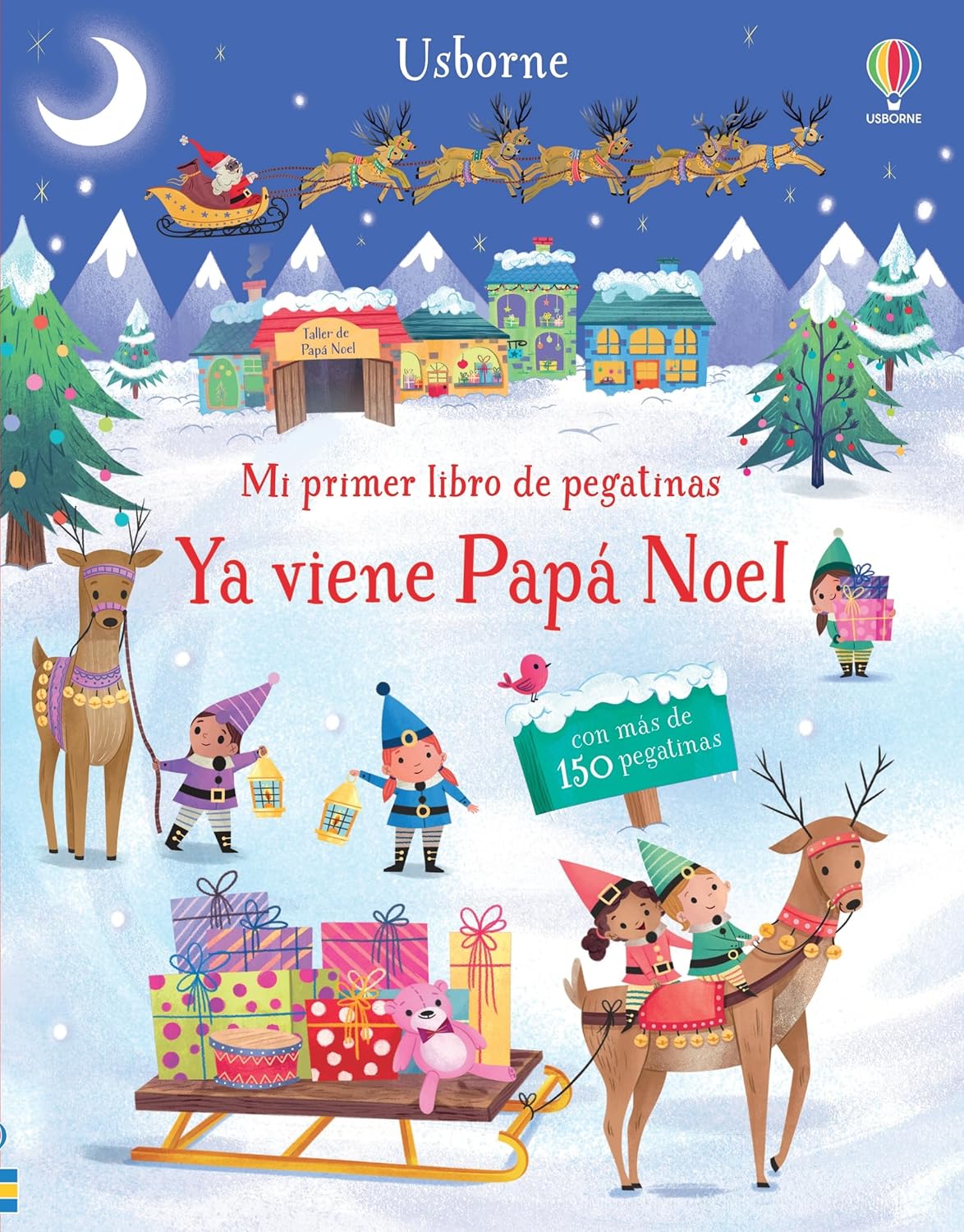 Libro de pegatinas Ya viene Papá Noel