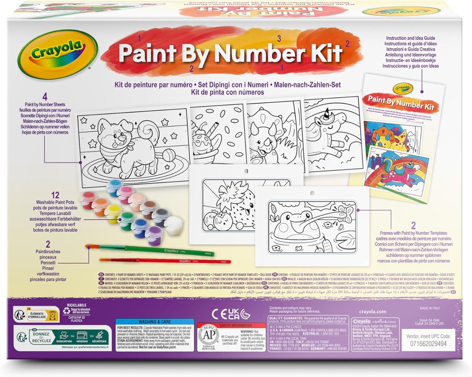 Kit pintar por números - Crayola