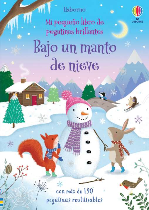 Libro de pegatinas Bajo un manto de nieve