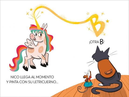 El unicornio de las letras 3: Una biblioteca, mil libros y la ratona Berta en peligro