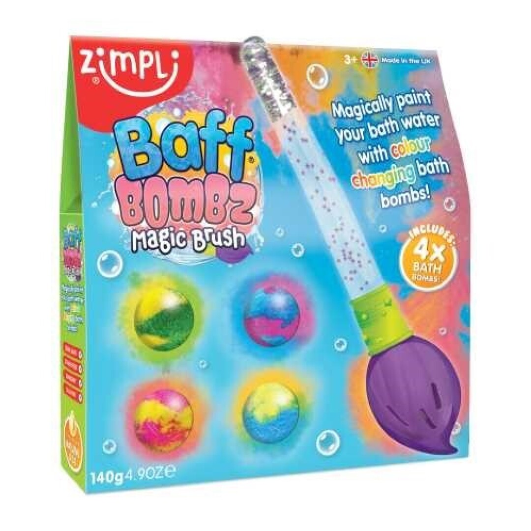 Pincel magico + 4 bombas de baño - Zimpli Kids