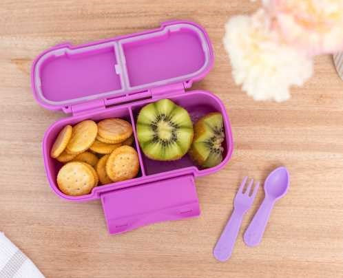 Caja de Almuerzo Snack Montiico Pink Floss 2 Compartimentos Montiico