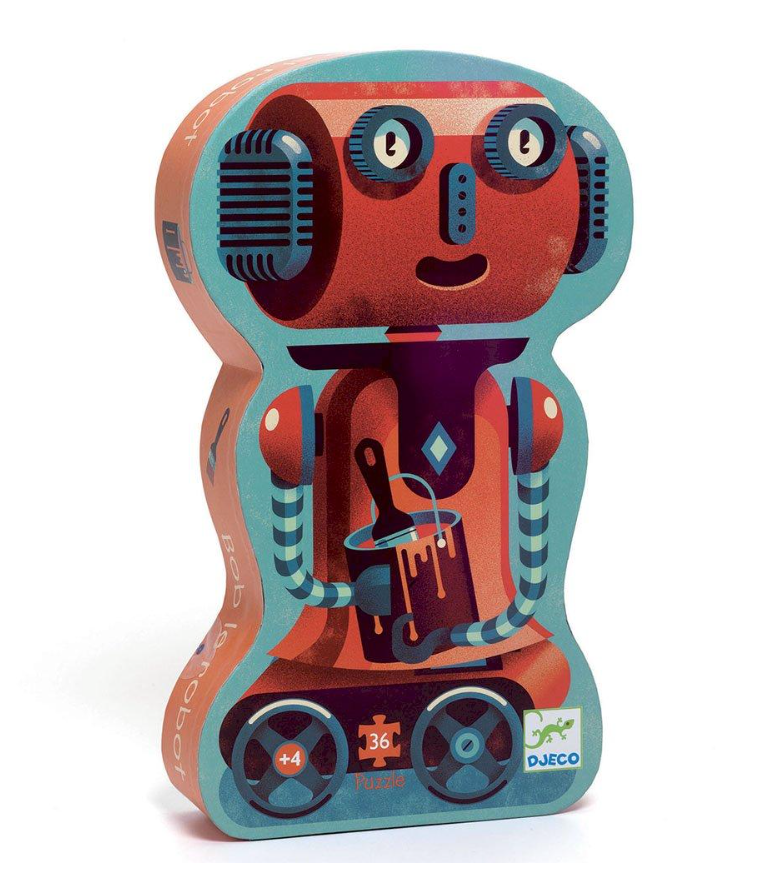 Puzzle Silueta Bob el robot - Djeco