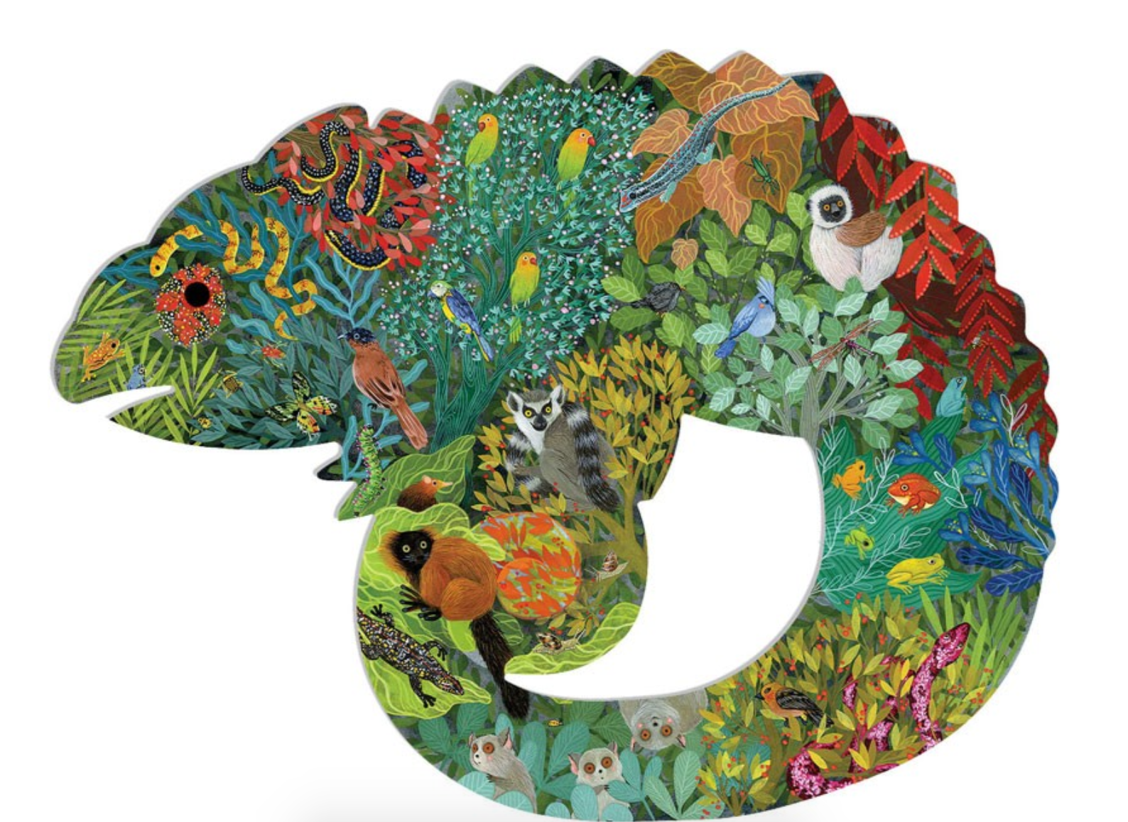 Puzzle Art Chameleon 150 pzs - Djeco