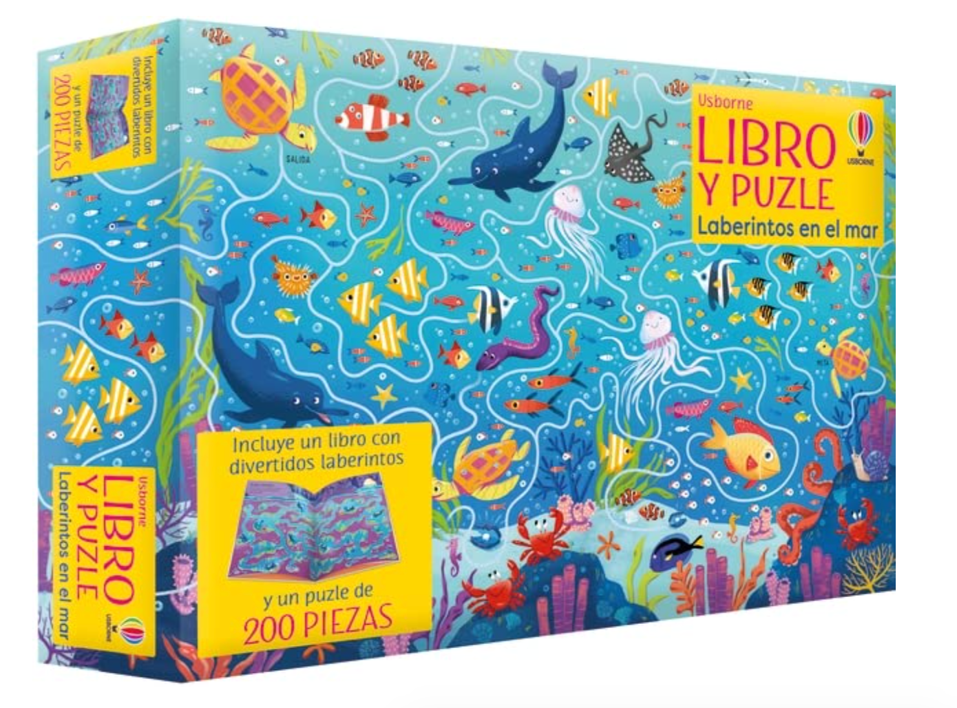 Laberintos en el mar (Libro y puzle)