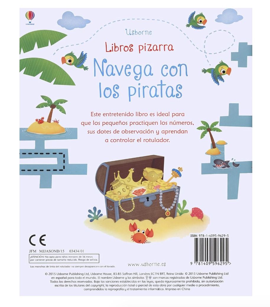 Libro pizarra - Navega con los piratas