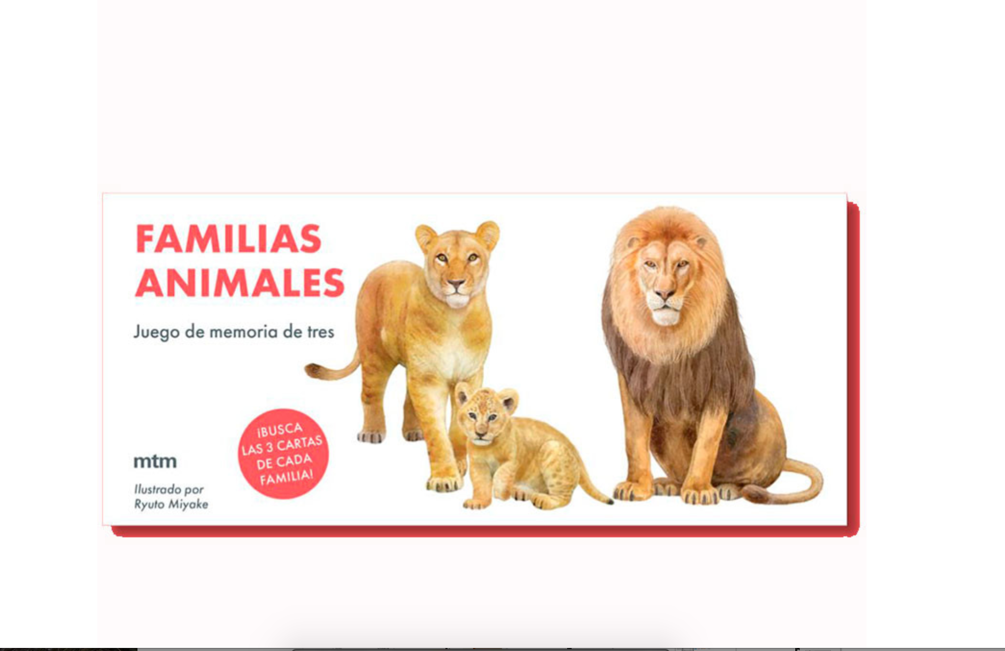 Familias Animales - Juego de memoria de tres