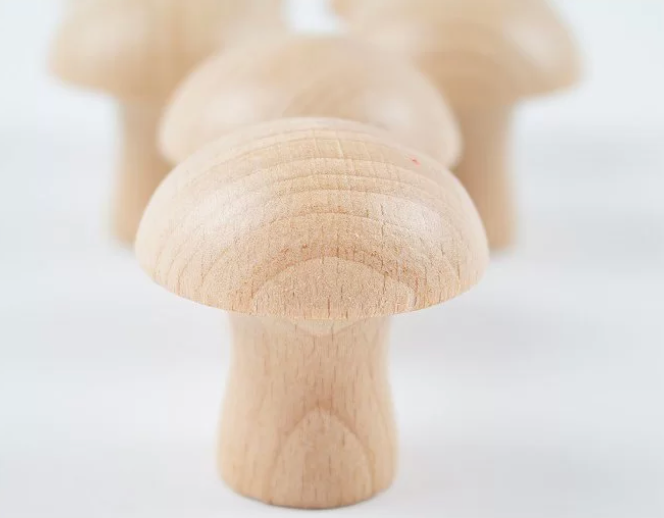 Setas de madera natural