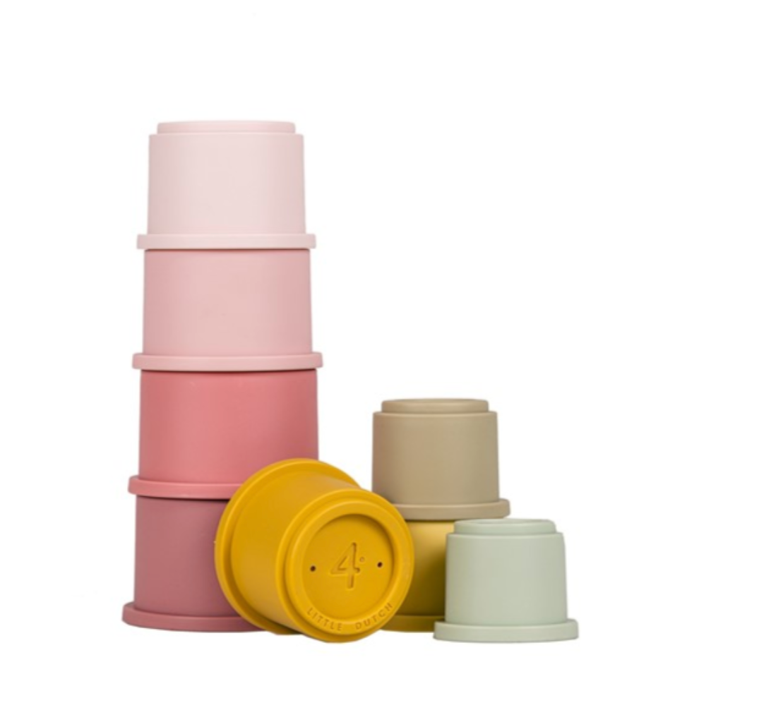 Cubo apilables rosa
