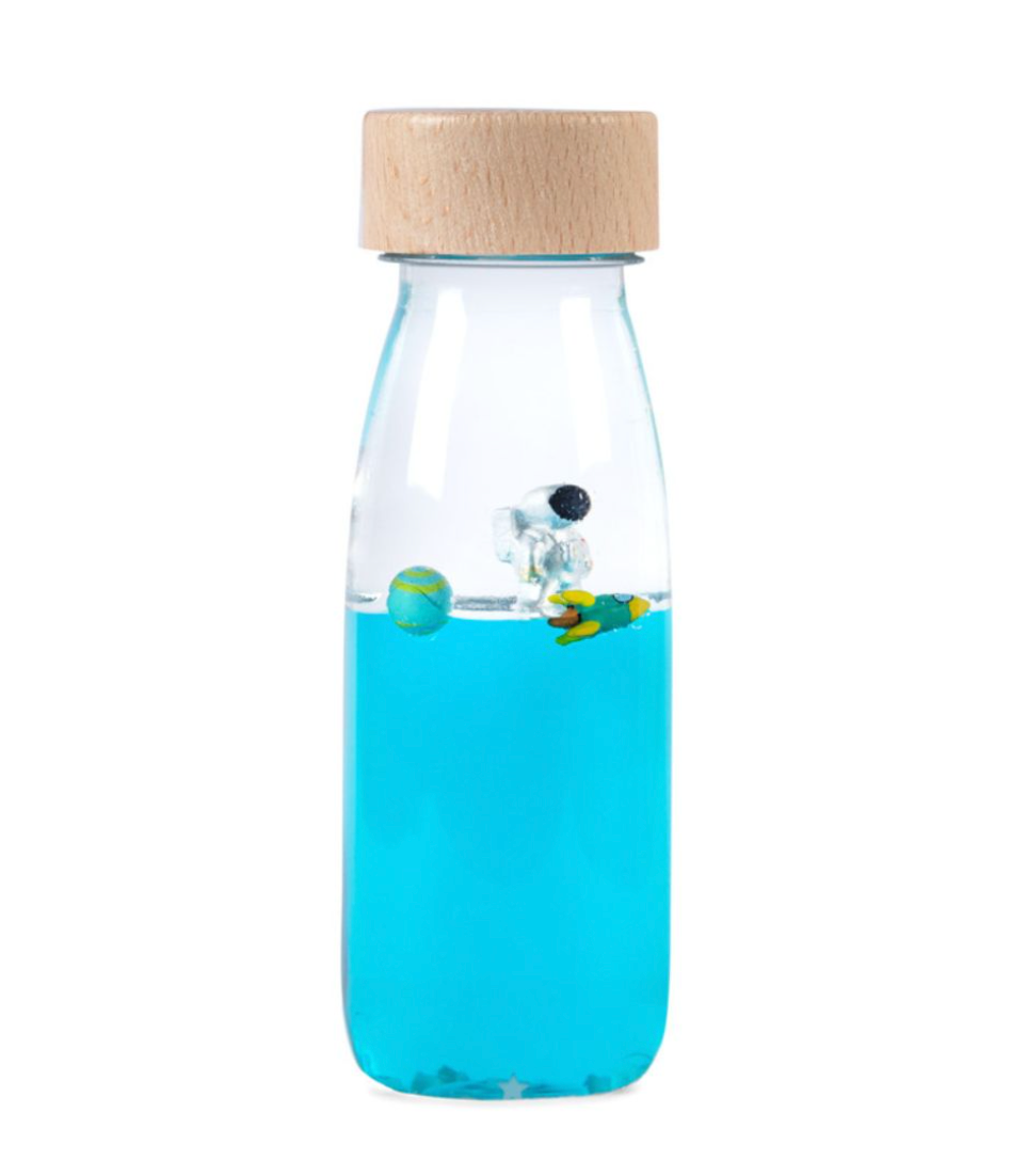 Botella sensorial flotante Universo