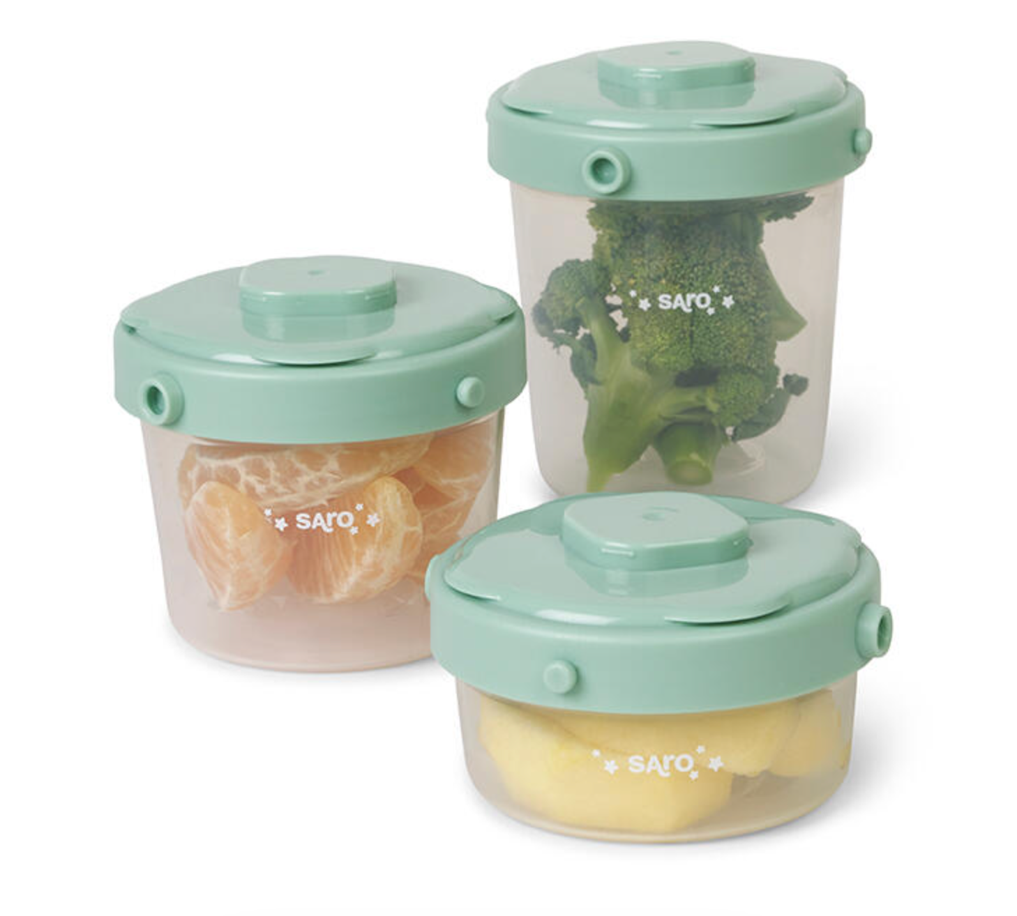 Pack de 3 contenedores porta-alimentos