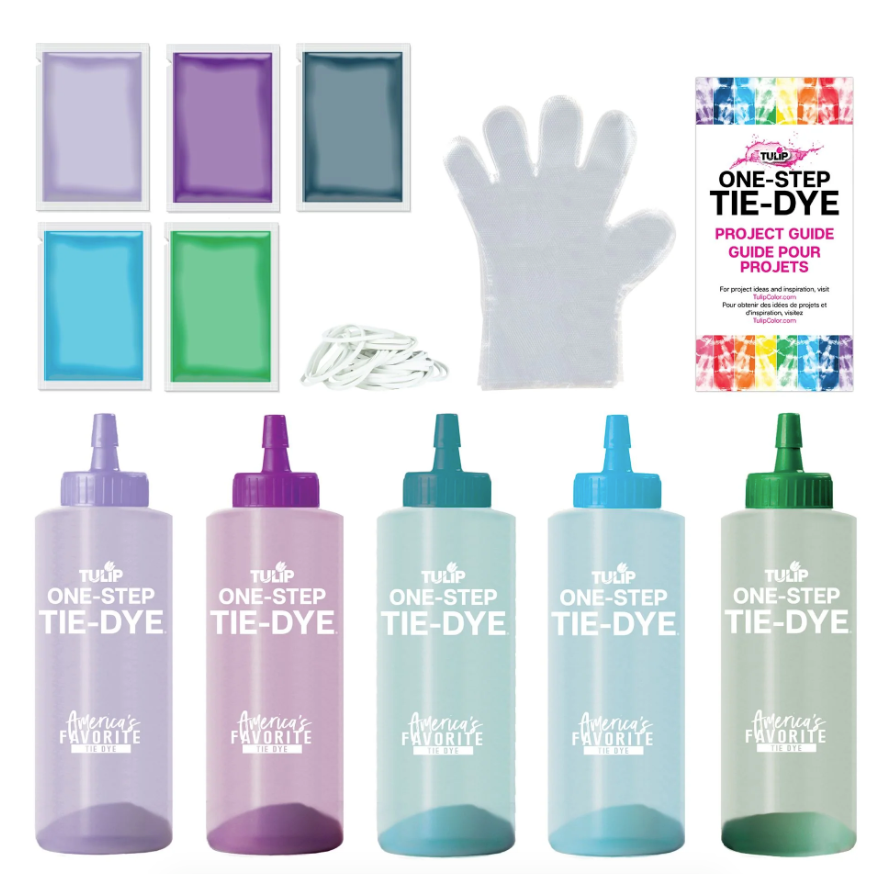 Kit de teñido anudado de 5 colores "Sirena"